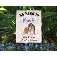 Shih Tzu No Need To Knock We Know You Are Here Garden Flag 12x18 Zoll von PlainJaneB2B