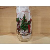 Holly Hobbie Weihnachten Glas 1977 Restaurant Give-Away | Arby's? Baum Dekoration in Ausgezeichnetem Zustand von PlainOldFun