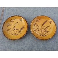 Holz Wand Teller Handgemacht Gebrannt/Geschnitzt in Ausgezeichnetem Zustand Sitka Holz? von PlainOldFun