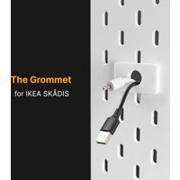 The Grommet - Kabeldurchführung Für Ikea Skådis Lochplatte The Grommet - Kabeldurchführung Für Ikea Skådis Lochplatte von Plainify