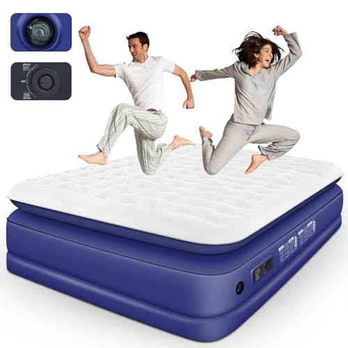 Luftmatratze Selbstaufblasend, Luftbett 2 Personen, Aufblasbare Matratze mit Integrierter Pumpe, Gästebett Luftmatratze 140x200, Selbstaufblasbare Luftmatratze, Aufblasbares Bett Camping von Plaman