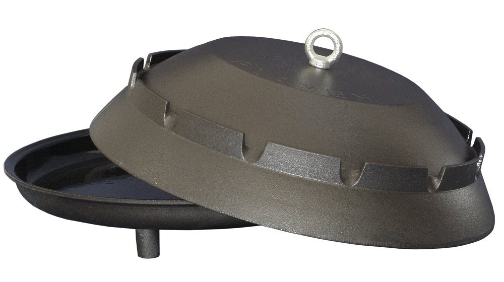 Plamen Grillerweiterung 40cm Peka Dutch Oven Kochglocke Schmorpfanne von Plamen