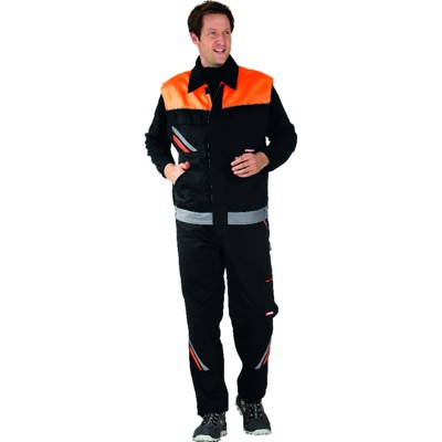 Arbeitsweste 2461 schwarz/orange/zink, Größe 3XL Arbeitsweste 2461 schwarz/orange/zink, Größe 3XL von Planam