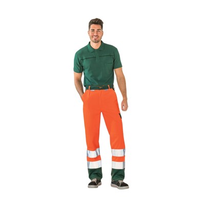 Bundhose 2018 warnorange/grün, Größe 26 Bundhose 2018 warnorange/grün, Größe 26 von Planam