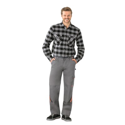 Bundhose 2420 zink/orange/schiefer, Größe 110 von Planam