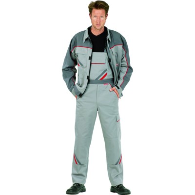 Bundjacke 2311 zink/schiefer/rot, Größe 42 von Planam