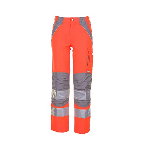 Planam 5610 Plaline Warnschutzhose - Farbe: Orange/Zink - Größe: 50 von Planam
