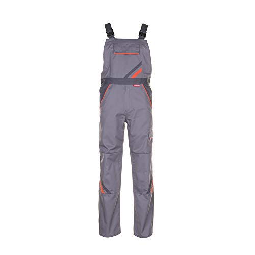 Planam 2430056 Visline Latzhose, Zink/Orange/Schiefer, Größe 56 von Planam