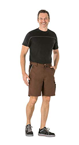 Größe L Herren Planam Canvas 320 Shorts braun schwarz Modell 2176 von Planam