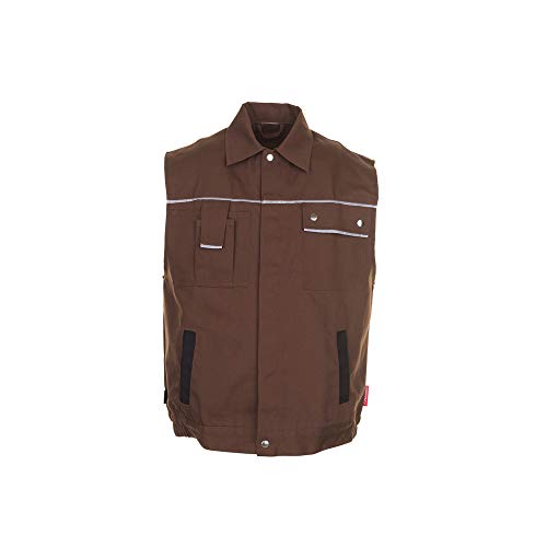 Planam 2166052 Canvas 320 Weste, Braun/Schwarz, Größe L von Planam