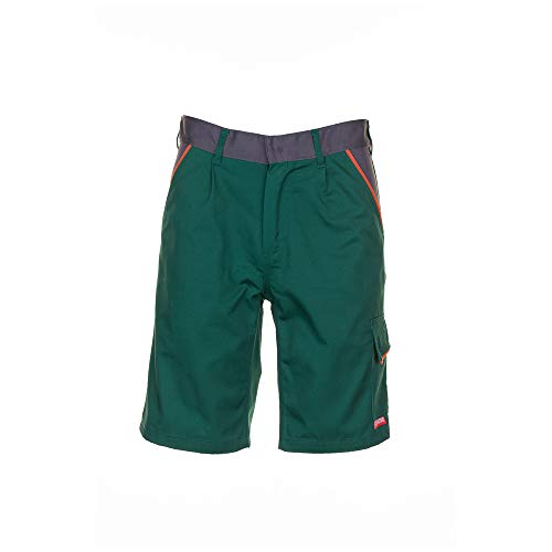 Planam 2472056 Visline Shorts, Grün/Orange/Schiefer, Größe XL von Planam