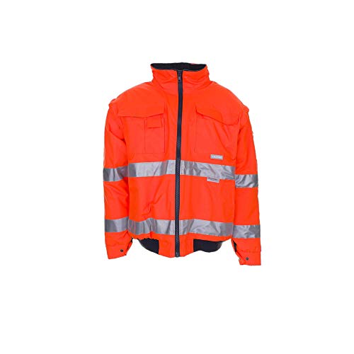 Planam 2043056 Warnschutz Pilotenjacke, Uni Orange, Größe XL von Planam