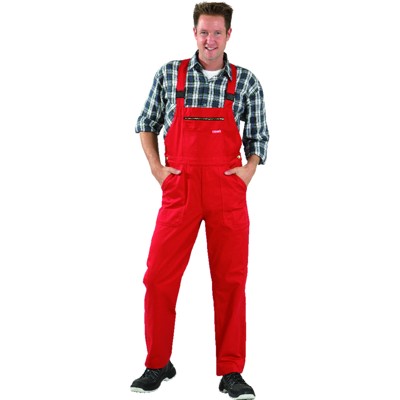 Latzhose 0631 mittelrot, Größe 64 von Planam