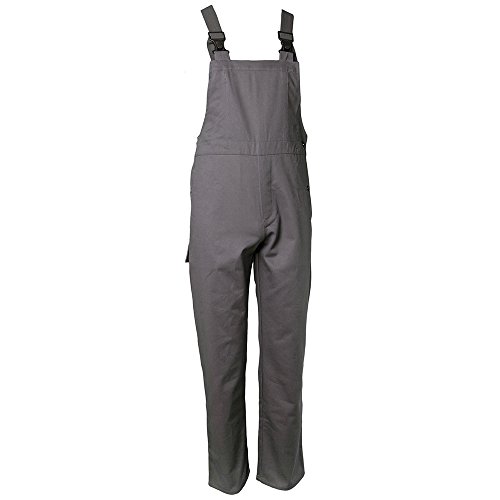 Planam 1711110 Hitze-/Schweisserschutz Latzhose 360 g/m², Grau, Größe 110 von Planam