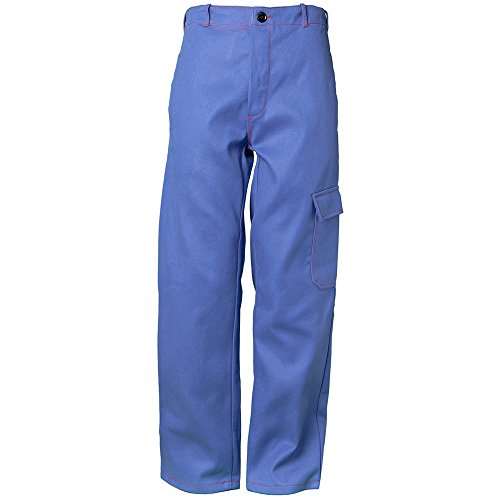 Planam 1733054 Hitze-/Schweißerschutz Bundhose 500 g/m², Kornblau, Größe 54 von Planam