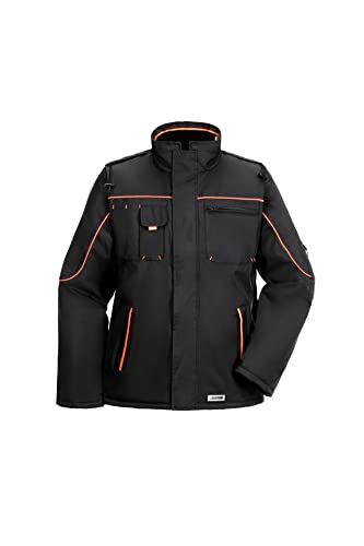 Planam 3535 Wetterjacke, schwarz/orange, XL von Planam