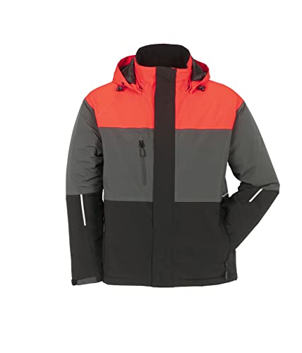 Planam 3755064 Outdoor Aviator Jacke, Rot/Grau/Schwarz, Größe 64 von Planam