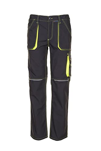 Planam Basalt Herren Neon Bundhose anthrazit gelb Modell 6220 Größe 102 von Planam