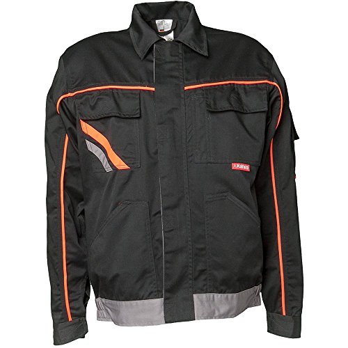 Planam 2411030 Visline V1 Bundjacke, Schwarz/Orange/Zink, Größe 30 von Planam