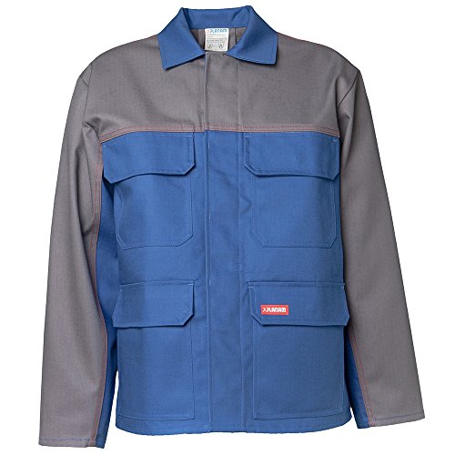 Planam Größe 102 Herren Major Protect Jacke 1-lagig kornblau grau Modell 5200 von Planam