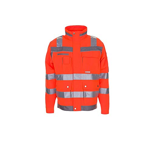Planam 5600 Plaline Blouson für hohe Sichtbarkeit - Farbe: Orange/Zink - Größe: 110 von Planam