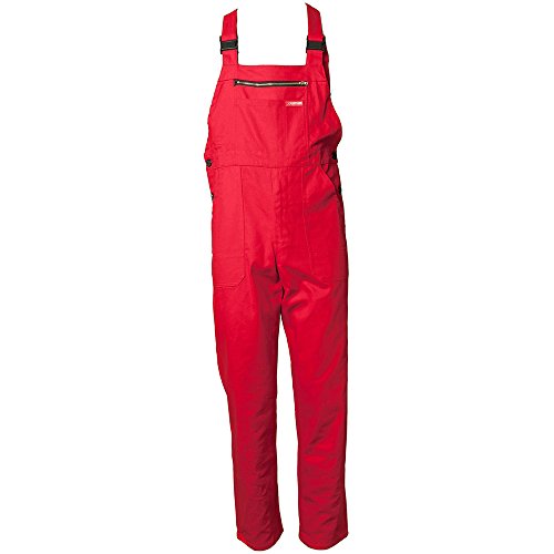 Planam Größe 25 Herren BW 290 Latzhose mittelrot Modell 0123 von Planam