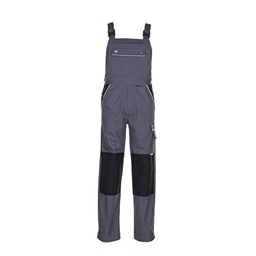 Planam Größe 26 Herren Canvas 320 Latzhose grau schwarz Modell 2133 von Planam