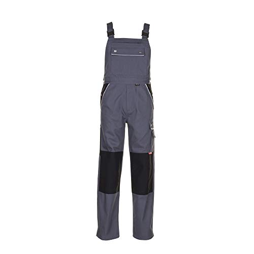 Planam Größe 27 Herren Canvas 320 Latzhose grau schwarz Modell 2133 von Planam