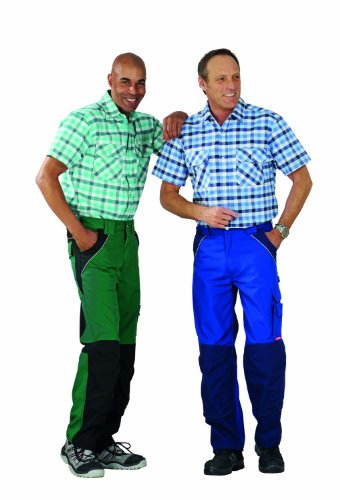 Planam Größe 39/40 Herren Hemden Countryhemd 1/4-Arm blau kariert Modell 0485 von Planam