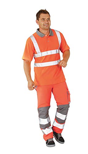 Planam Größe 46 Unisex Plaline Warnschutz Bundhose orange Zink Modell 5610 von Planam