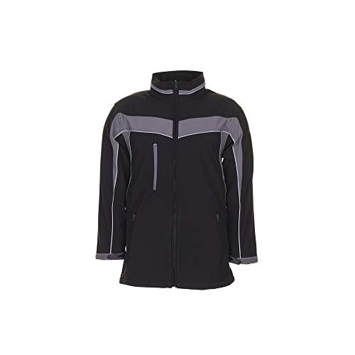 Planam 2700068 Plaline Softshelljacke, Schwarz/Zink, Größe 4XL von Planam