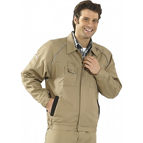 Planam Größe 50 Herren Canvas 320 Bundjacke khaki schwarz Modell 2115 von Planam
