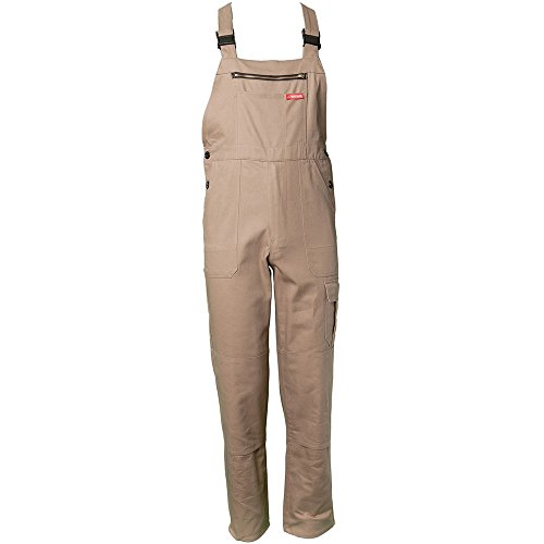 Planam Größe 54 Herren BW 290 Cargo-Latzhose Khaki Modell 0176 von Planam