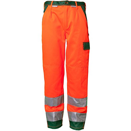 Planam 2018054 Warnschutz Bundhose, Orange/Grün, Größe 54 von Planam