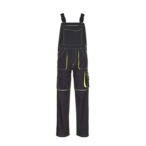 Planam 6230 Basalt Neon Latzhose - Farbe: Anthrazit/Gelb - Größe: 56 Planam 6230 Basalt Neon Latzhose - Farbe: Anthrazit/Gelb - Größe: 56 von Planam