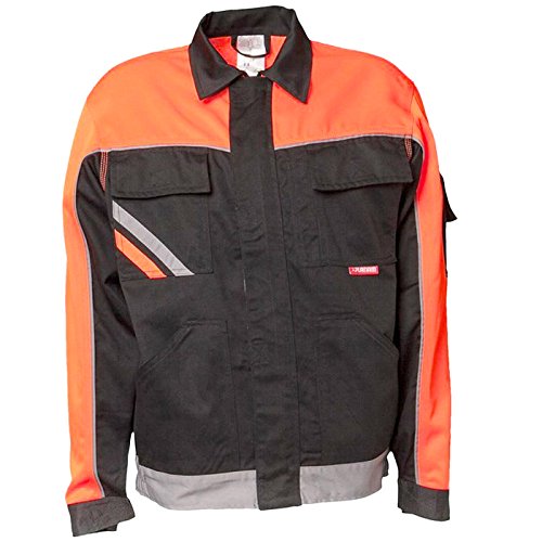 Planam Größe 70 Herren Visline V2 Bundjacke schwarz orange Zink Modell 2481 von Planam
