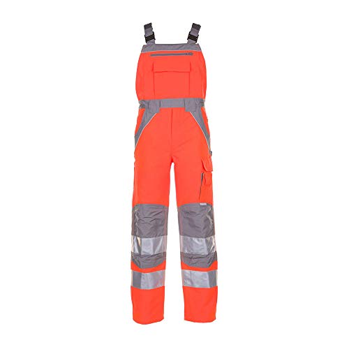 Planam 5620 Plaline High Visibility Latzhosen - Farbe: Orange/Zink - Größe: 94 von Planam