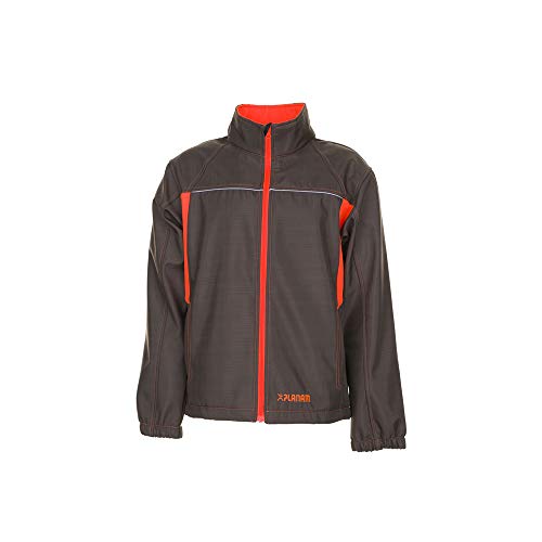 Planam Größe M Unisex Basalt Neon Softshelljacke oliv orange Modell 6292 von Planam