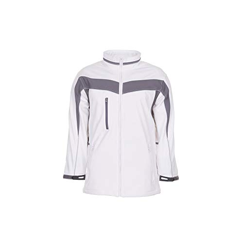 Planam 2703060 Plaline Softshelljacke, Reinweiß/Zink, Größe XXL von Planam