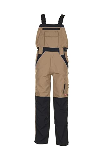 Planam Herren Plaline Latzhose sand schwarz Modell 2524 Größe 106 von Planam