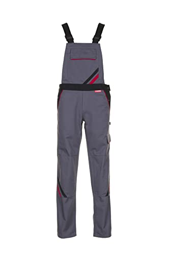 Planam Highline Damen Latzhose Schiefer schwarz rot Modell 2339 - Größe 38 von Planam