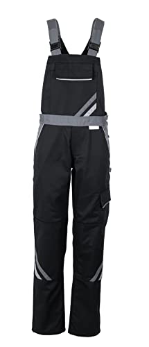 Planam Highline Damen Latzhose schwarz Schiefer Zink Modell 2719 - Größe 46 von Planam