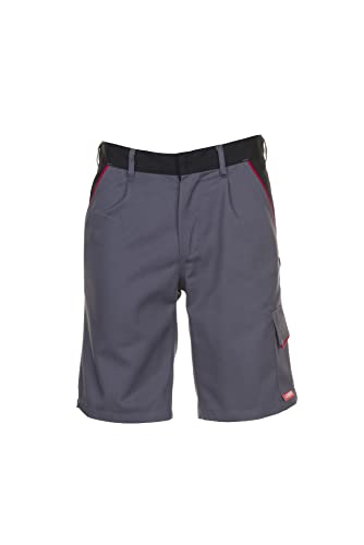 Planam 2372 Highline Herren-Shorts - Optimale Sicherheit und Komfort - Farbe: Schiefer/Schwarz/Rot - Größe: 52 von Planam