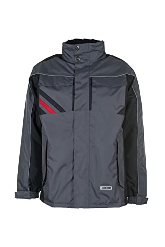 Planam Highline Herren Winterjacke schiefer schwarz rot Modell 2302 Größe S von Planam