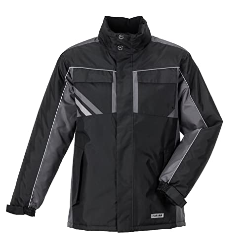 Planam Highline Herren Winterjacke schwarz schiefer zink Modell 2720 Größe 5XL von Planam