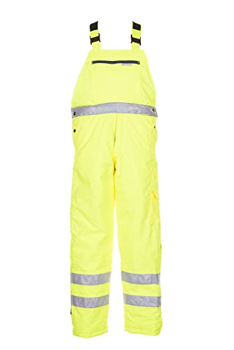 Planam Warn-/Wetterschutz Herren Winterlatzhose Uni Gelb Modell 2060 Größe XL von Planam