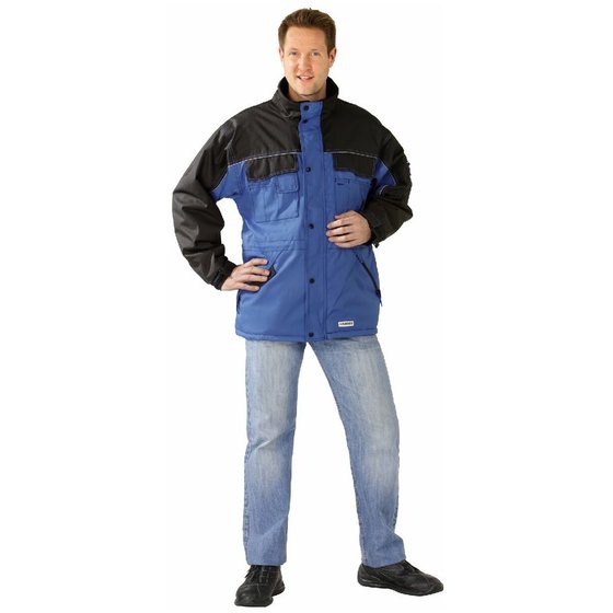 Planam - Winterjacke 3322 royalblau/schwarz, Größe 2XL von Planam