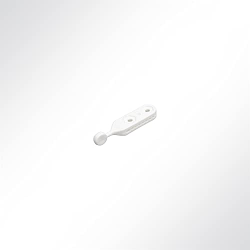 Planenscout KROKOFIX® Schienengleiter für Kederschienen Hakengleiter gerade Nylon weiß 12mm von Planenscout