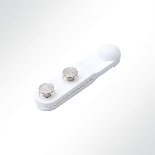 Planenscout KROKOFIX® Schienengleiter für Kederschienen Kalottgleiter Nylon weiß mit Nieten 15mm von Planenscout