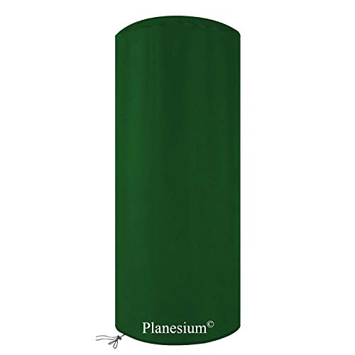 Planesium Premium Terrassenheizer Heizstrahler Hülle Abdeckung Schutzhülle Haube Abdeckplane Heizpilz wasserdicht Terrassenstrahler atmungsaktiv (Ø 45cm x H 145cm Tannengrün) von Planesium